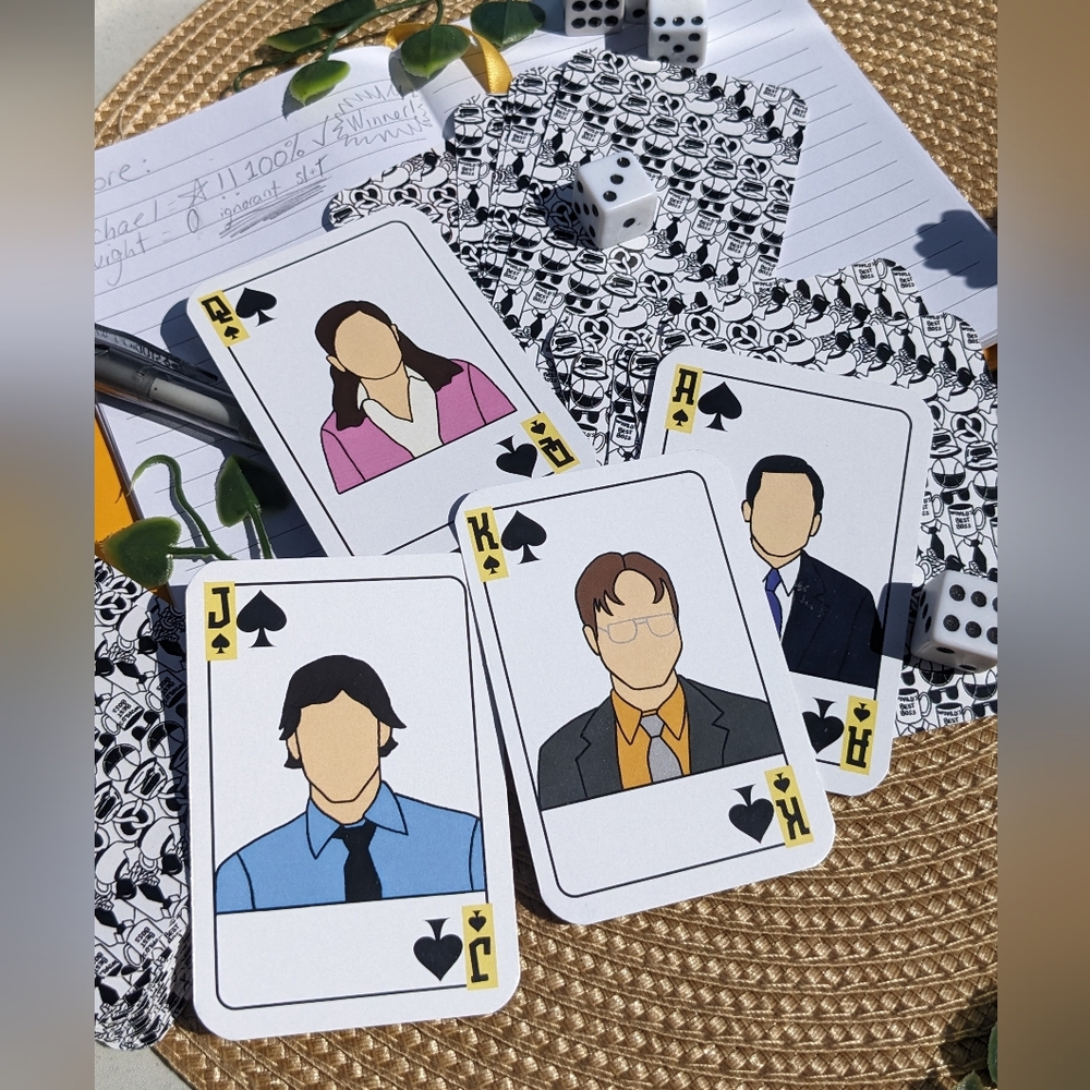 UNOFFICIAL The Office Playing Cards. Unique and perfect for fans! Made by me.